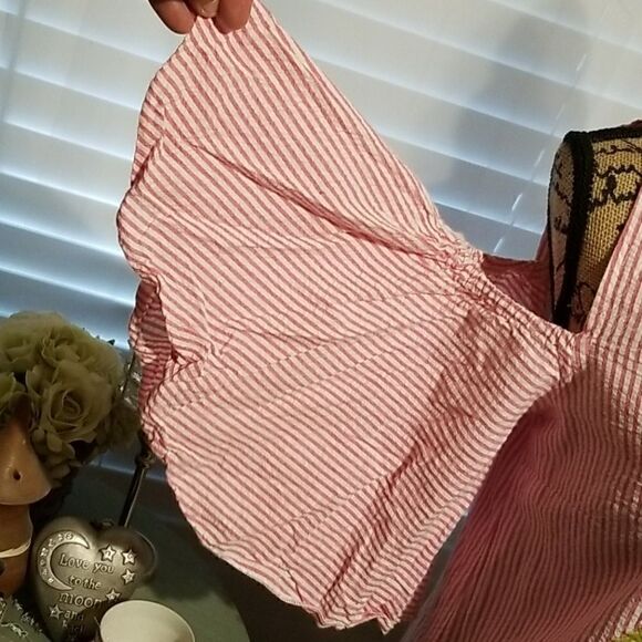 PRIMARK Striped Embroidered Dress Size 4 - Picture 3 of 9